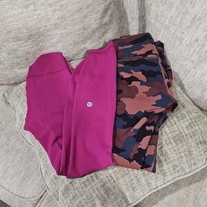 2 Lululemon Legging Sz/0/2